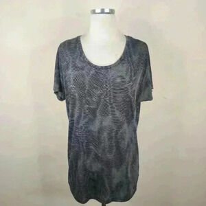 Nike Dri-fit Black And Gray T-shirt